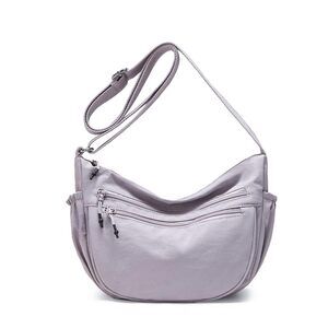 8051 Trendy Small Crescent Bag Nylon Crossbody Bags Lightweight Hobo Luna